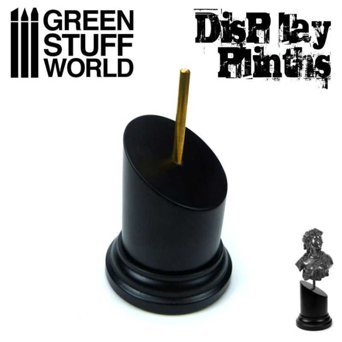 GSW - Tapered Round Bust Plinth 5x5cm Black [1]