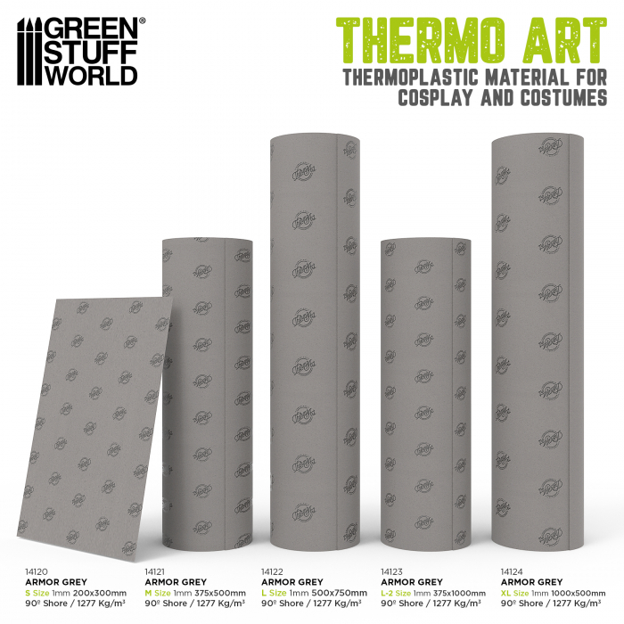 GSW - ThermoArt Worbla Armor Grey 200x300 mm (S) [5]