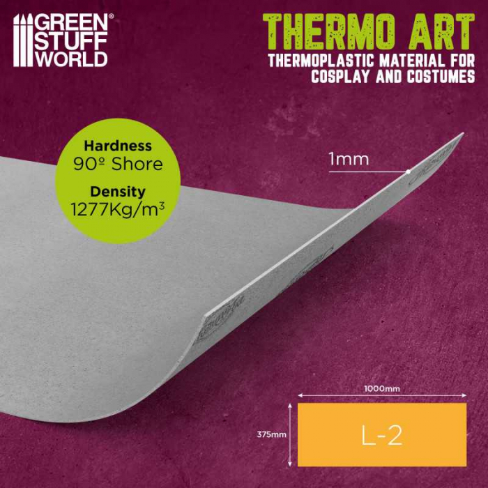 GSW - ThermoArt Worbla Armor Grey 375x1000 mm (L2) [2]