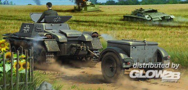Hobby Boss 80146 1:35 Munitionsschlepper auf Panzerkampfwagen I Ausf A with Ammo Trailer [1]