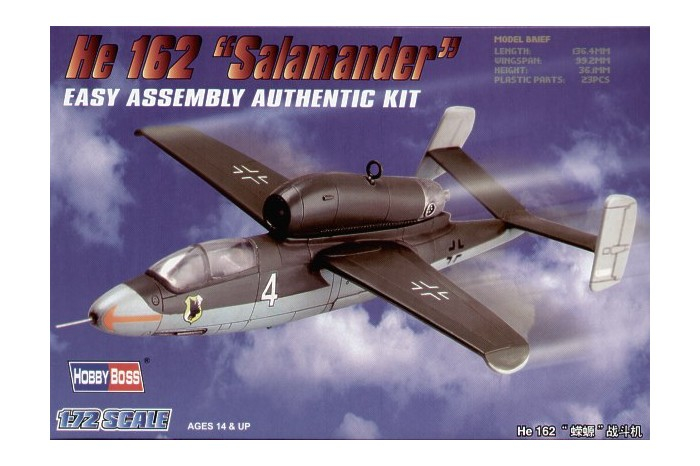 Hobby Boss 80239 - 1:72 Heinkel He162 “Salamander” [1]