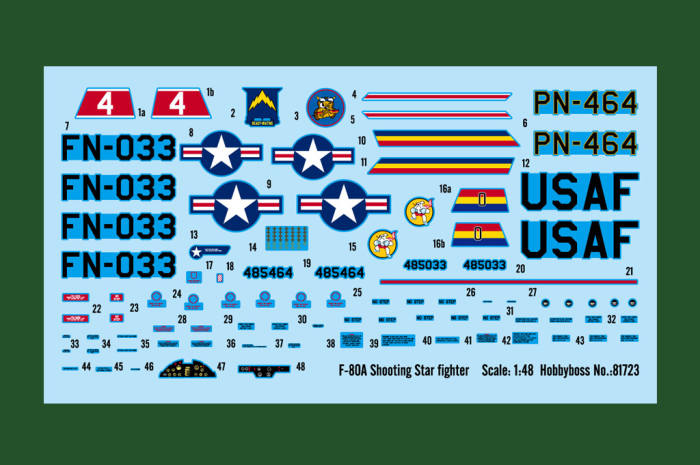Hobby Boss 81723 - F-80A Shooting Star fighter 1:48 [2]