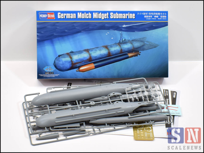 HobbyBoss 80170 - 1:35 German Molch Midget Submarine [2]
