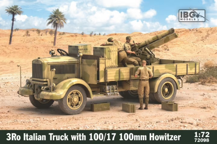 IBG 72098 - 1:72 3Ro Italian Truck with 100/17 100mm Howitzer [1]
