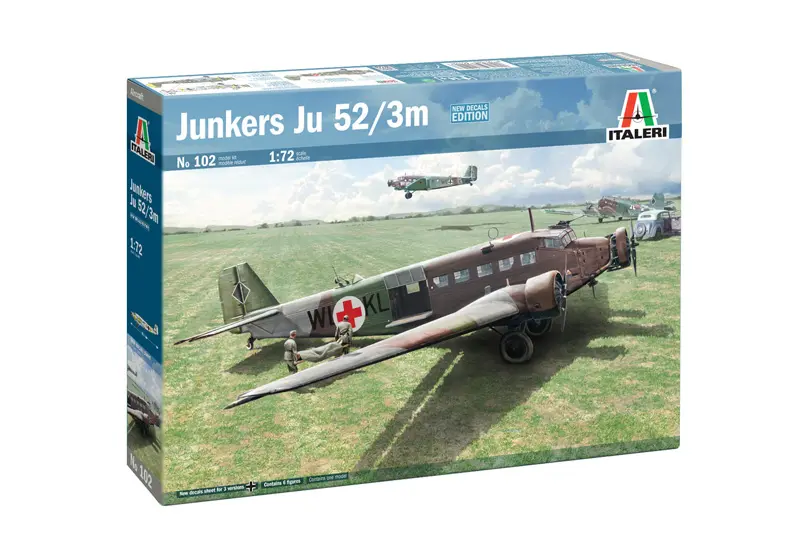 Italeri 0102 - 1:72 German military transport aircraft Junkers Ju-52/3m [1]