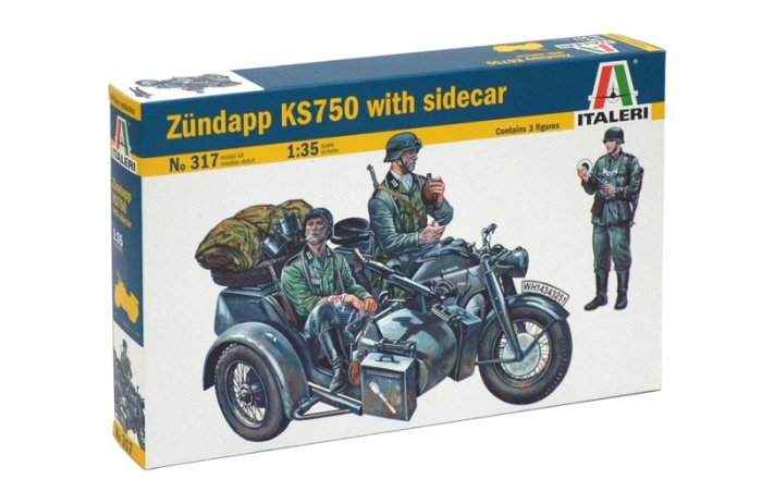 Italeri 0317 - 1:35 Zundapp Ks 750 With Sidecar [1]