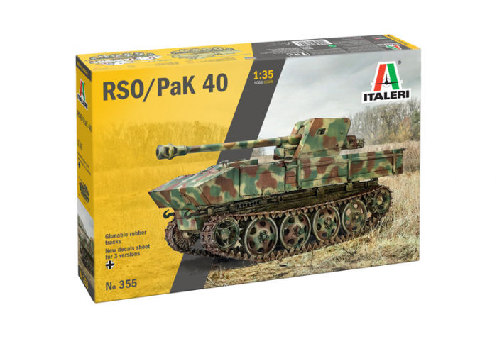 Italeri 0355 - 1:35 German RSO tracked transporter with PAK 40 Anti-Tank Gun [1]