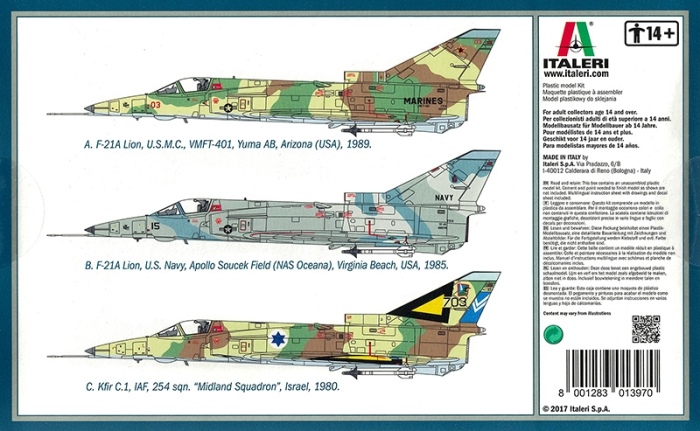 Italeri 1397 - 1:72 F-21A LION/IAF KFIR C2 [2]