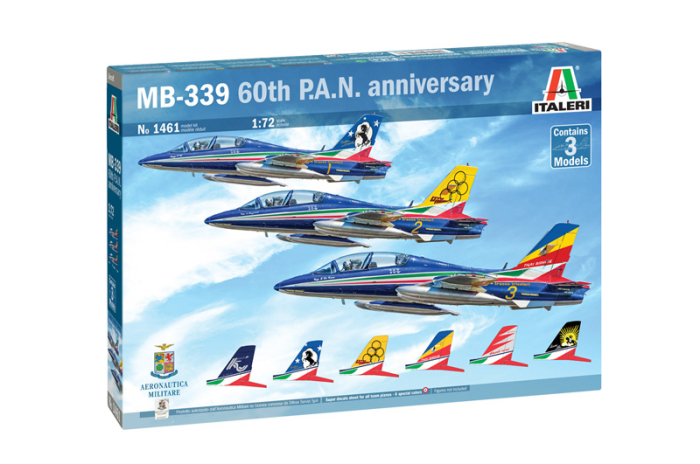Italeri 1461 - 1:72 AERMACCHI MB-339 60th P.A.N. Anniversary - 3 models set [1]