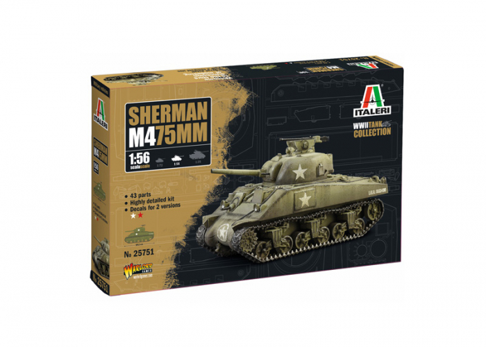 Italeri 25751 - 1:56 Sherman M4 75mm [1]