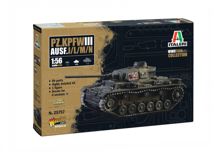 Italeri 25757 - 1:56 Pz.Kpfw. Iii Ausf. J/L/M/N [1]