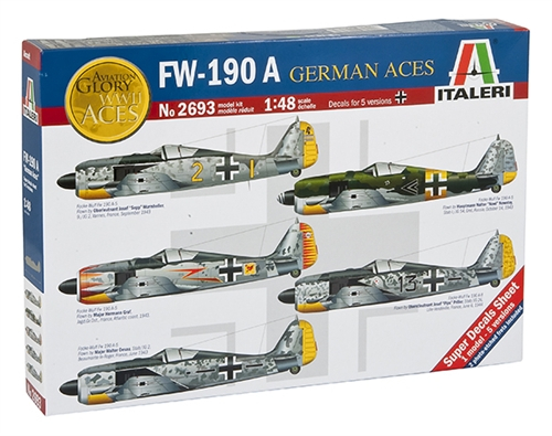 Italeri 2693 - 1:48 German Aircraft Fighter Focke-Wulf Fw 190 A “German Aces” [1]