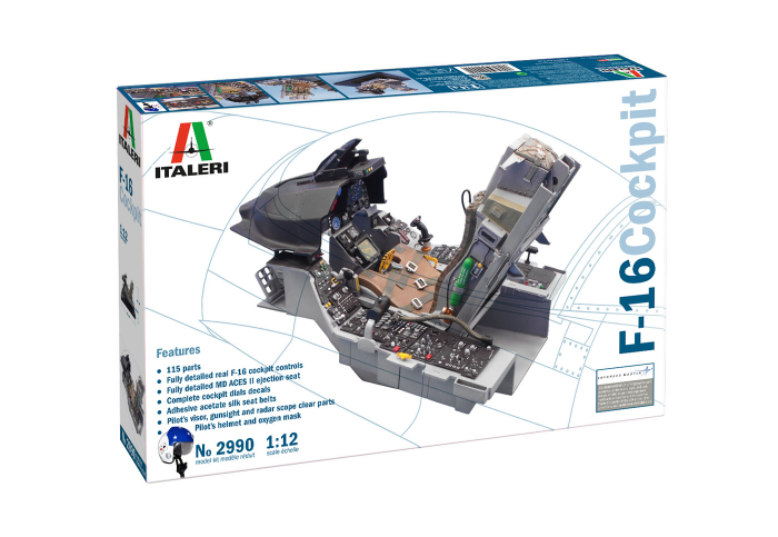 Italeri 2990 - 1:12 F-16 Fighting Falcon Cockpit [1]
