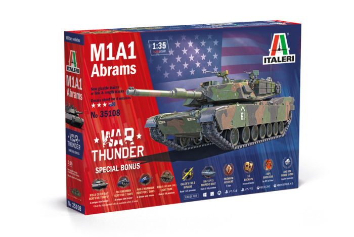 Italeri 35108 - 1:35 War Thunder: American Main Battle Tank M1A1 Abrams [1]