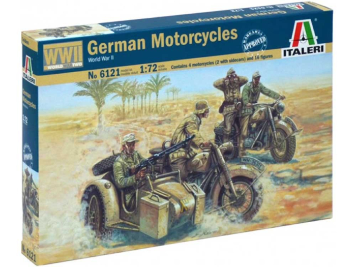 Italeri 6121 - 1:72 Wwii - German Motorcycles [1]