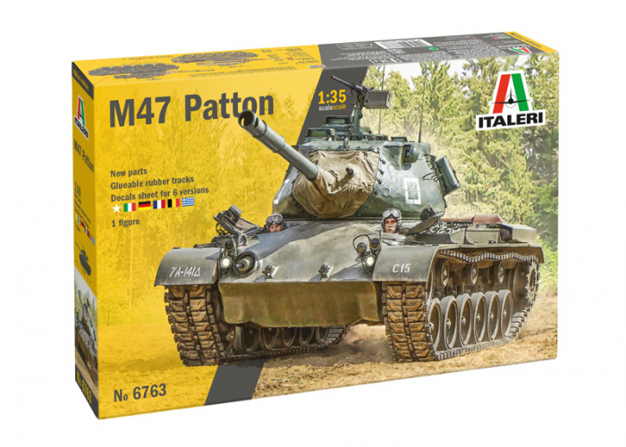 Italeri 6763 - 1:35 American Medium Tank M47 Patton - 1 Figure [1]
