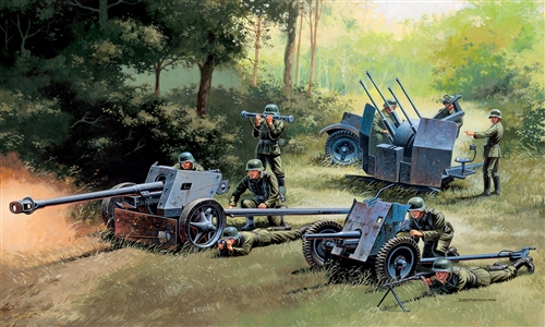 Italeri 7026 - 1:72 GERMAN GUNS SET: German Guns Set 3.7cm Pak 37 - 7.5cm Pak 40 - 2cm Flakvierling 38 [1]
