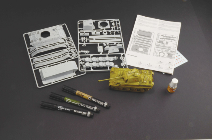 Italeri 75003 - 1:56 German Medium Tank Panther Sd.Kfz.171 Ausf. A - Starter Set Easy Paint [2]