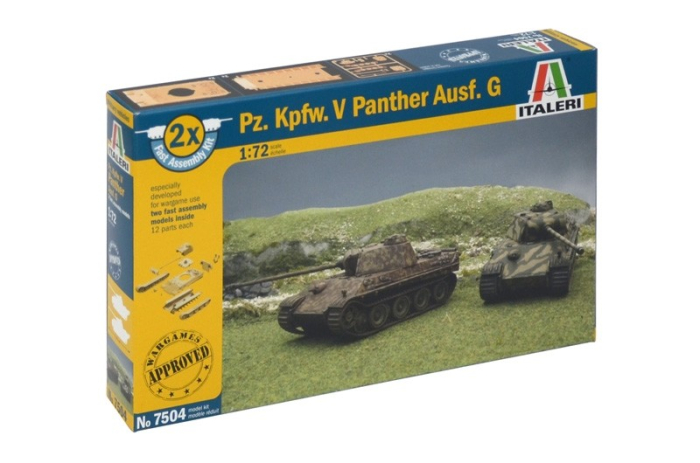 Italeri 7504 - 1:72 Pz.Kpfw.V PANTHER set of 2 models - fast assembly [1]