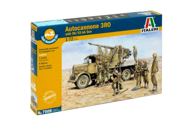 Italeri 7508 - 1:72 AUTOCANNONE 3RO with 90/53 AA GUN set of 2 models - fast assembly [1]