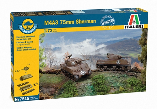 Italeri 7518 - 1:72 M4A3 75mm Sherman [1]