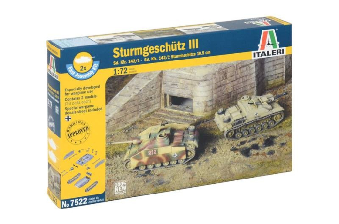 Italeri 7522 - 1:72 StuG III set of 2 models - fast assembly [1]