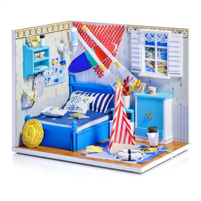 Little Story Folding Wooden LED Model - Leo's Room [1]