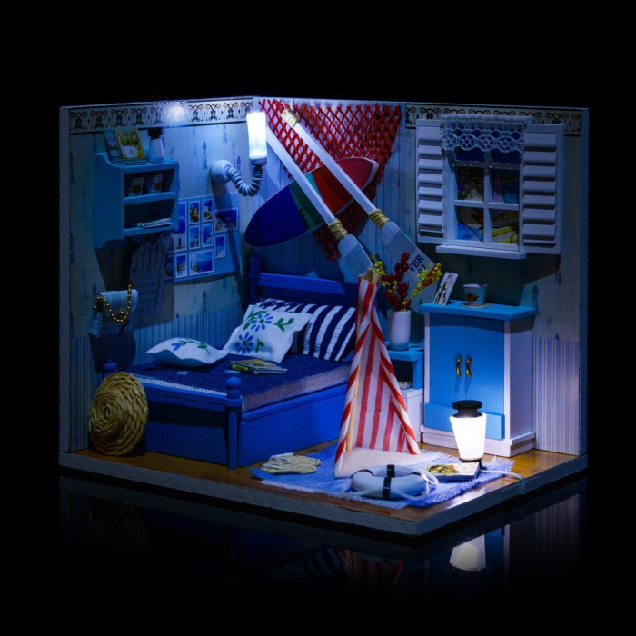 Little Story Folding Wooden LED Model - Leo's Room [5]