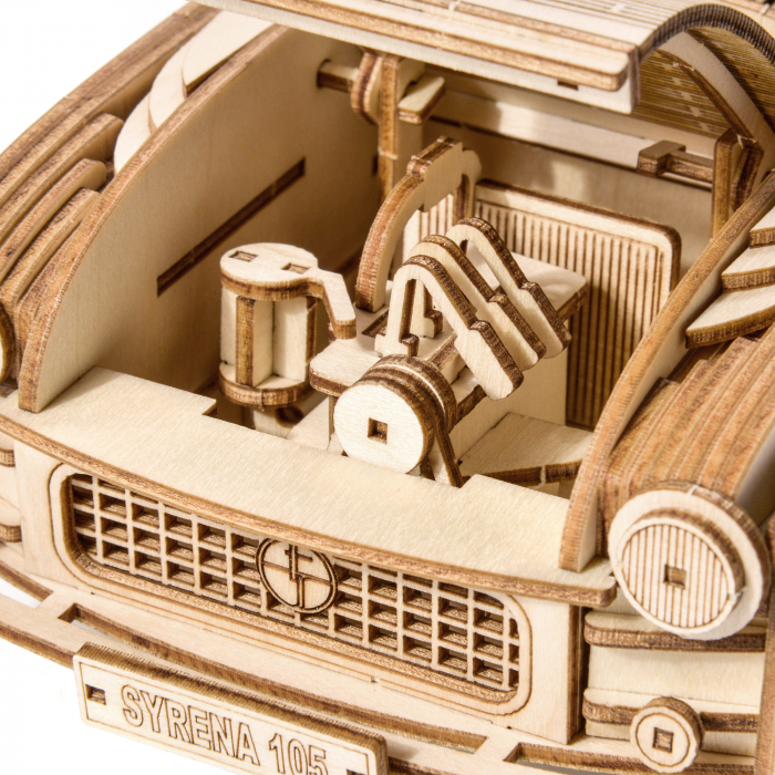 Little Story Wooden Model 3D Puzzle - FSO Syrena 105 [5]