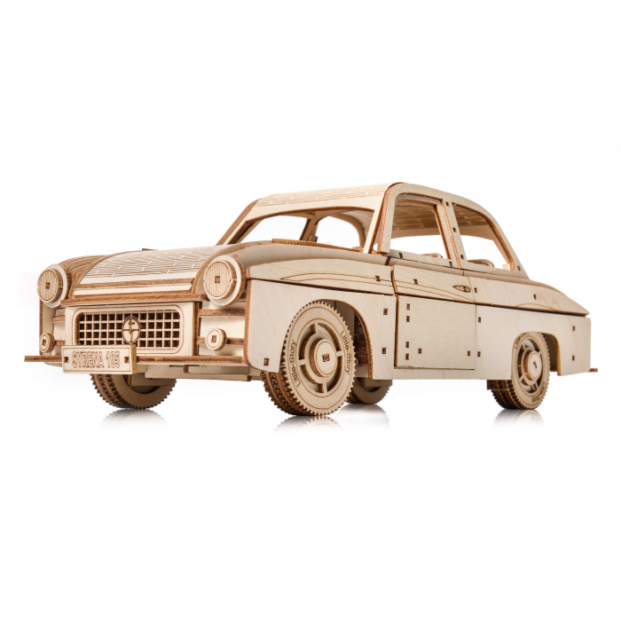 Little Story Wooden Model 3D Puzzle - FSO Syrena 105 [4]