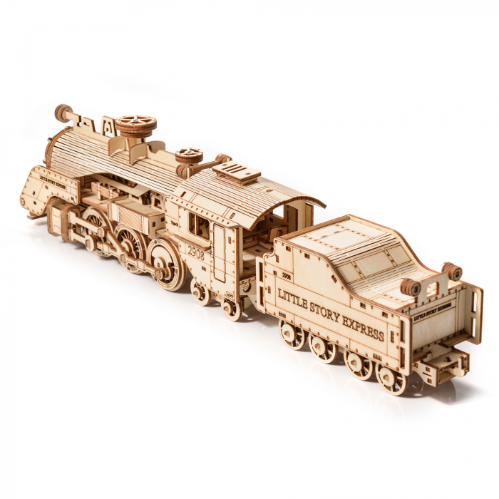Little Story Wooden Model 3D Puzzle - Locomotive [3]