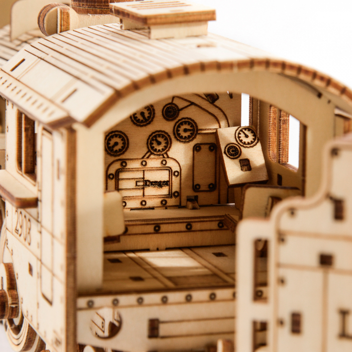 Little Story Wooden Model 3D Puzzle - Locomotive [4]