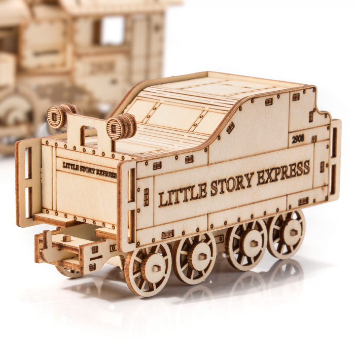 Little Story Wooden Model 3D Puzzle - Locomotive [7]