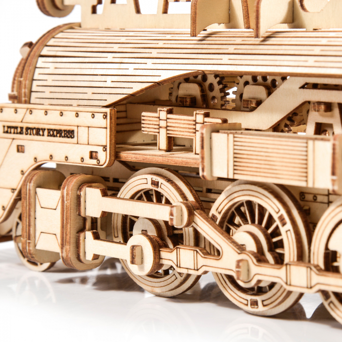 Little Story Wooden Model 3D Puzzle - Locomotive [5]