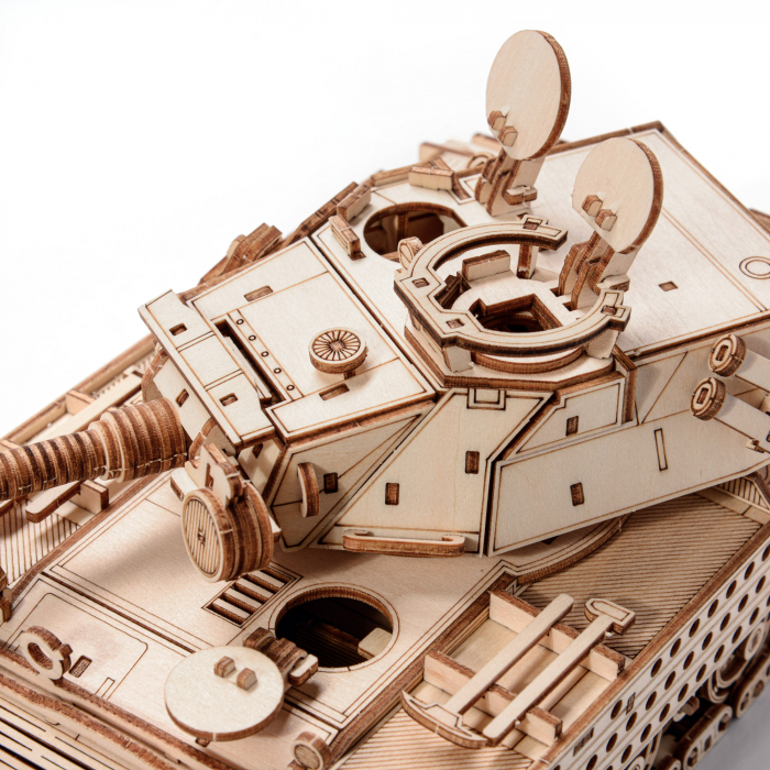 Little Story Wooden Model 3D Puzzle Tank - Bat-Chatillon Bourrasque [7]