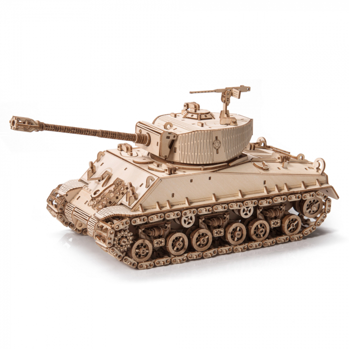 Little Story Wooden Model 3D Puzzle Tank - M4A3E8 Sherman [2]