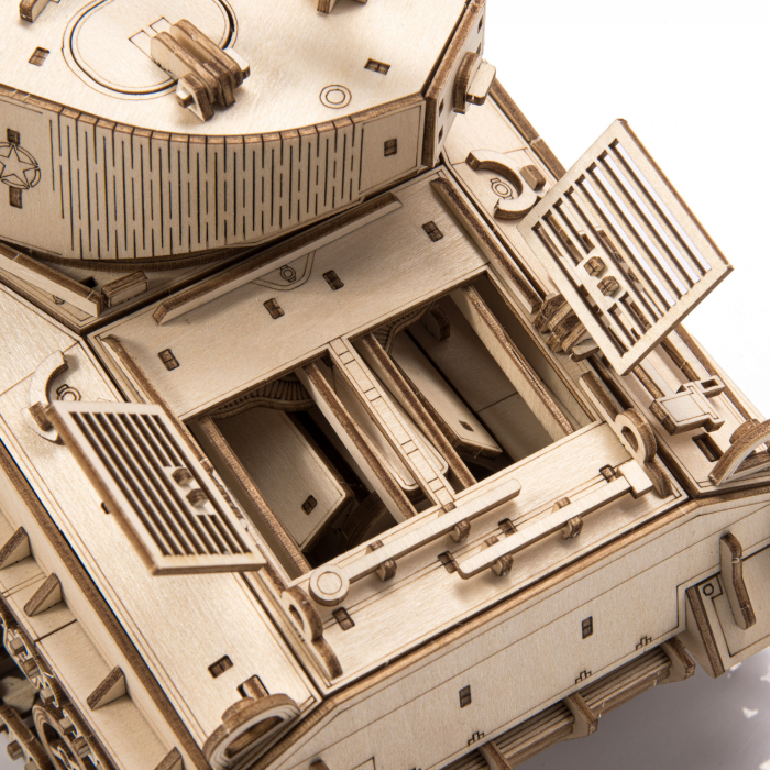 Little Story Wooden Model 3D Puzzle Tank - M4A3E8 Sherman [9]