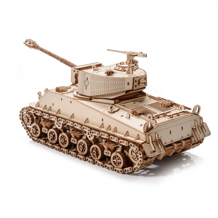 Little Story Wooden Model 3D Puzzle Tank - M4A3E8 Sherman [4]