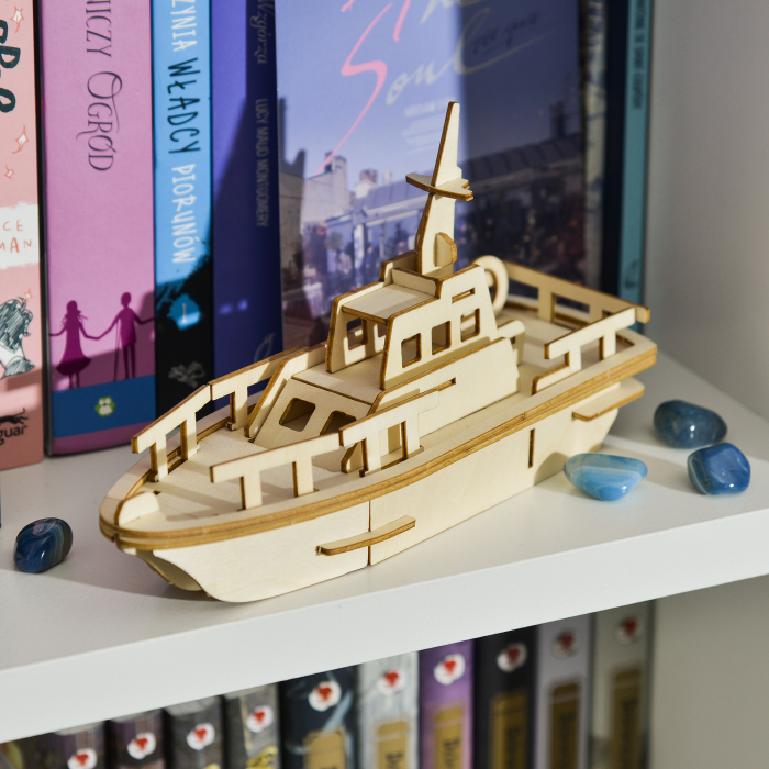 Little Story Wooden Model 3D Puzzle - Yacht [4]