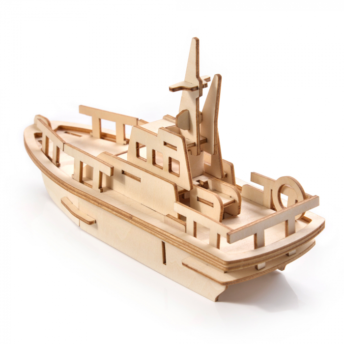 Little Story Wooden Model 3D Puzzle - Yacht [2]