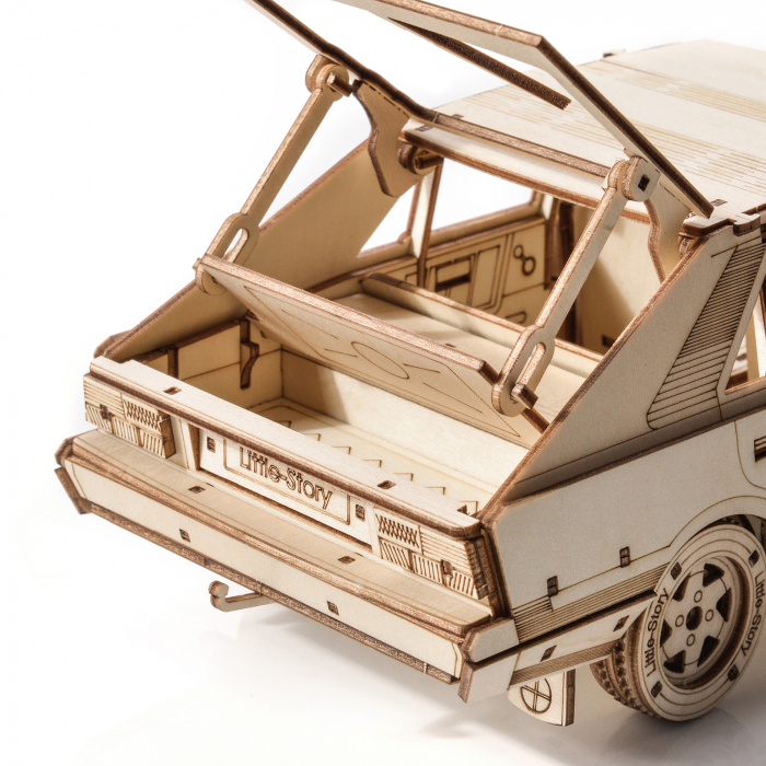 Little Story Wooden Model 3D Puzzles DIY - FSO Polonez 1500 [6]