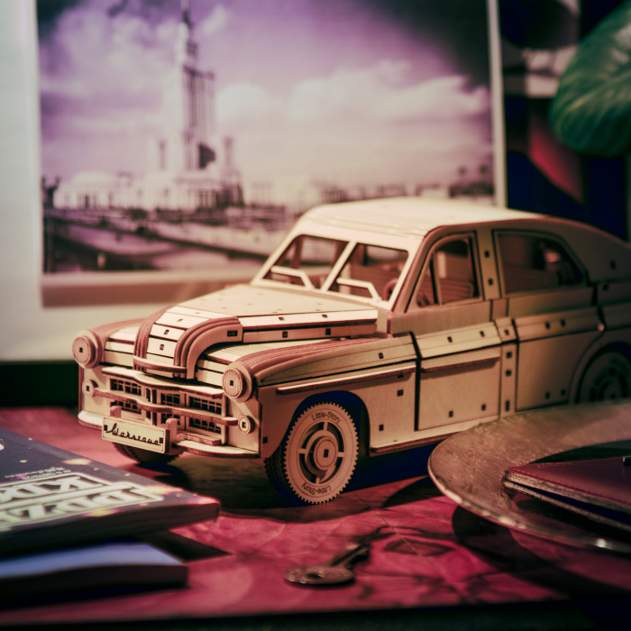 Little Story Wooden Model 3D Puzzles DIY - FSO Warszawa [9]