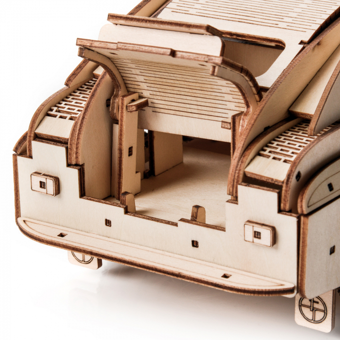 Little Story Wooden Model 3D Puzzles DIY - FSO Warszawa [4]