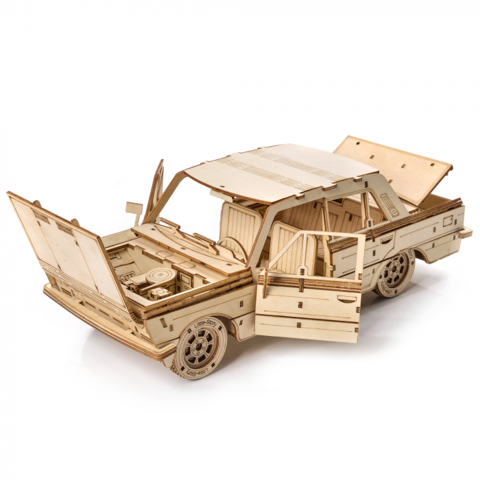 Little Story Wooden Puzzle 3D Model - FSO Fiat 125p [4]