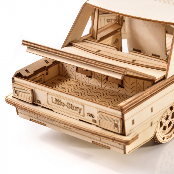 Little Story Wooden Puzzle 3D Model - FSO Fiat 125p [7]