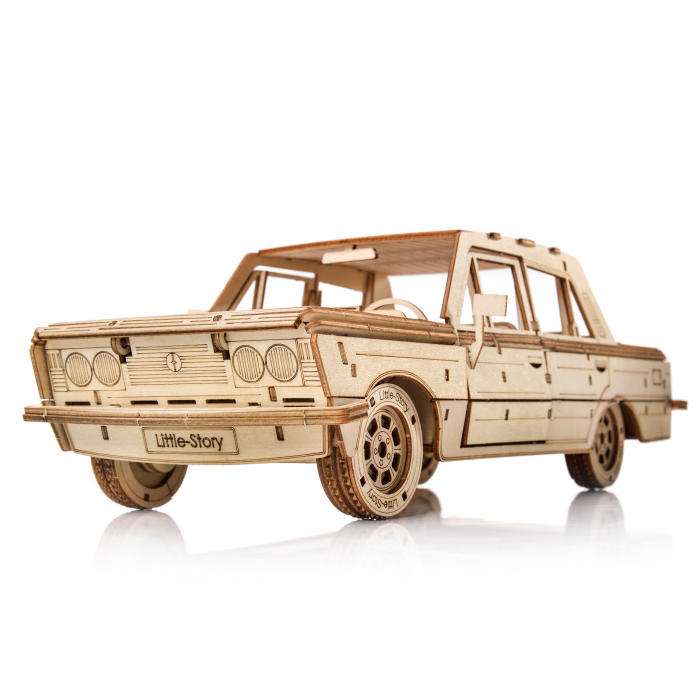 Little Story Wooden Puzzle 3D Model - FSO Fiat 125p [1]