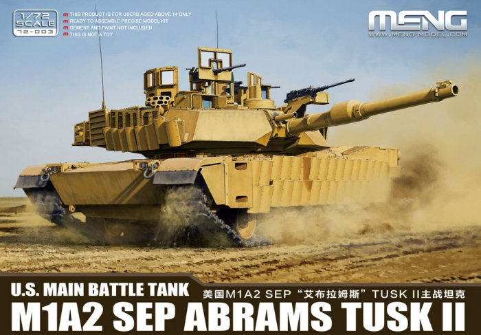 MENG - 1:72 U.S. Main Battle Tank M1A2 SEP Abrams TUSK II [1]