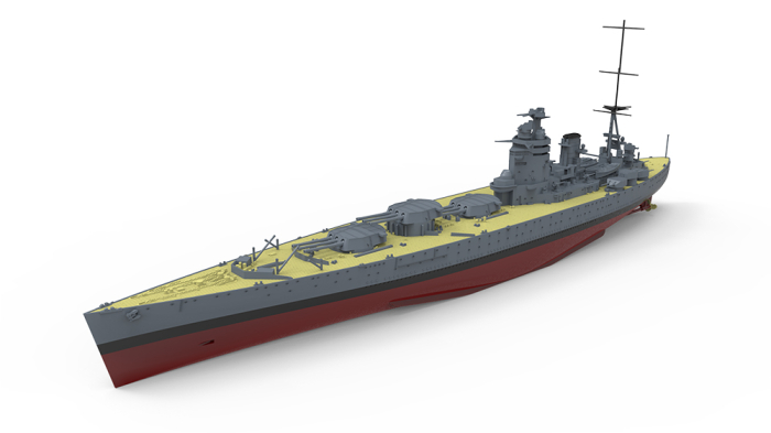 MENG PS-001 - 1:700 Royal Navy Battleship H.M.S. Rodney (29) [5]