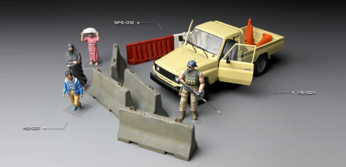 MENG SPS-012 - 1:35 Concrete & plastic barrier set [2]