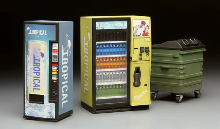 MENG SPS-018 - 1:35 Vending Machine & Dumpster Set [3]